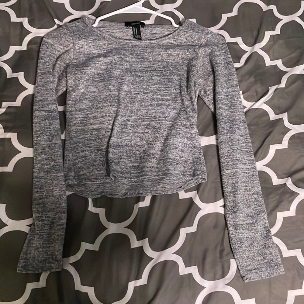 grey long sleeve